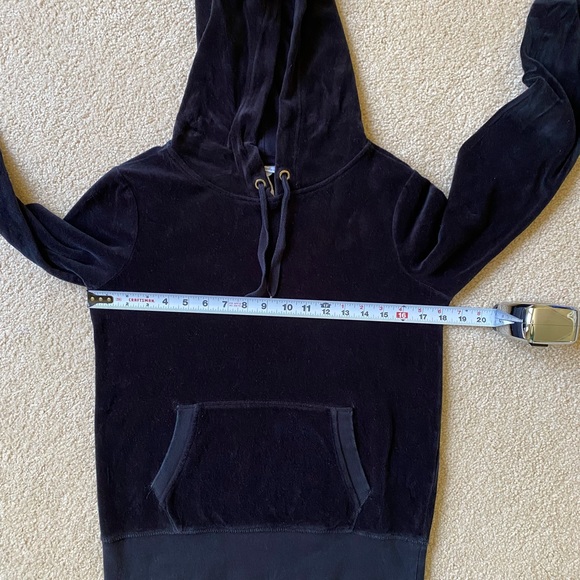 H&M Black Velour Hoodie size Small - Picture 4 of 5